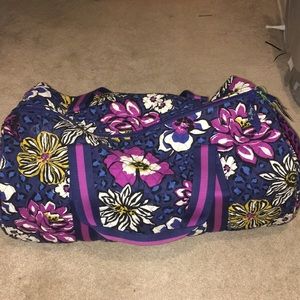 Vera Bradley Large Round Duffel African Violet